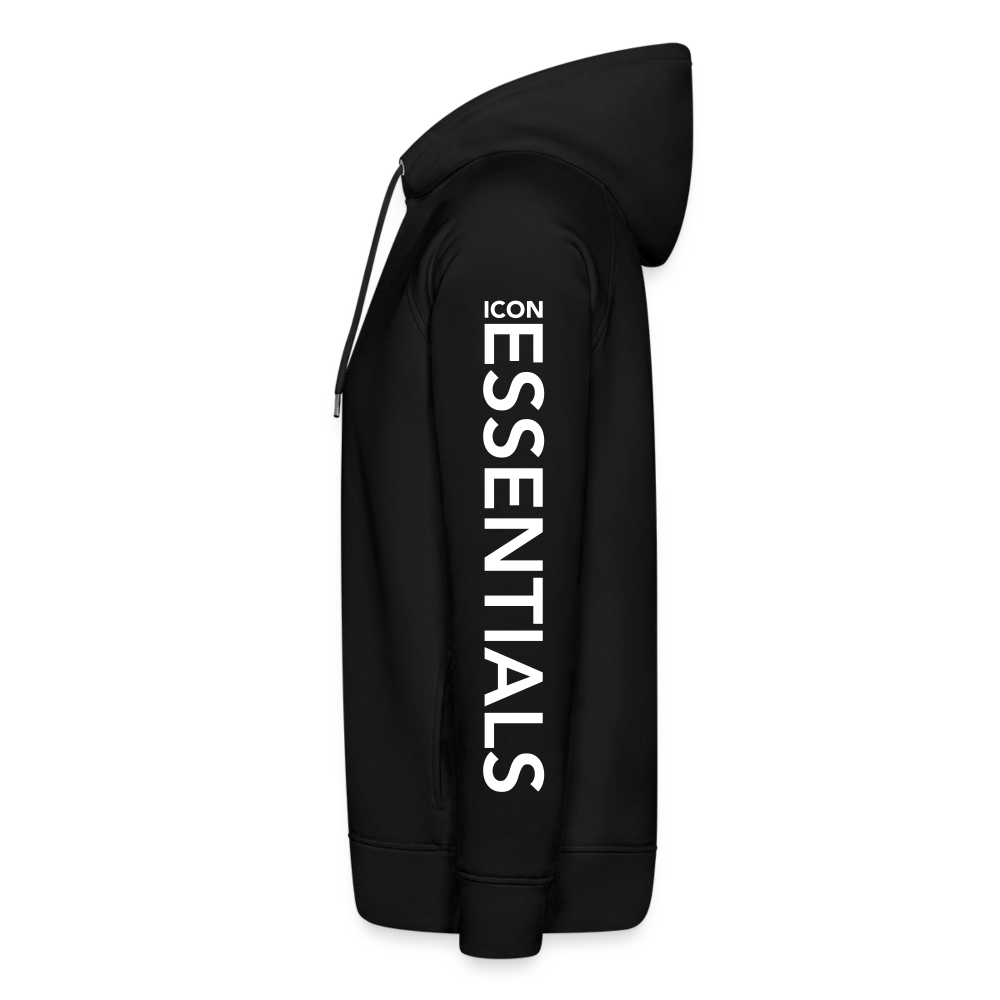 H Essentials Organic Relaxed Hoodie Arm Logo - black