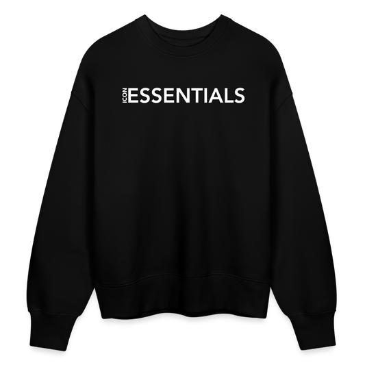 H Essentials Organic Oversize Pullover - black