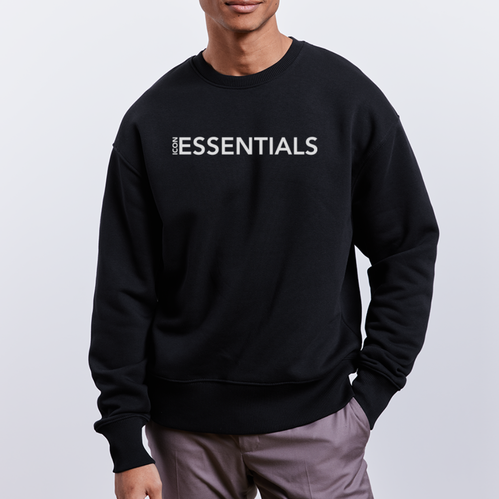 H Essentials Organic Oversize Pullover - black