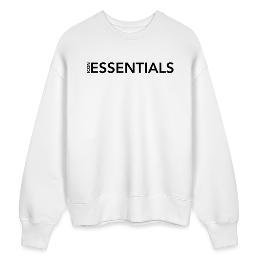 H Essentials Organic Oversize Pullover - white