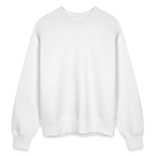 H Essentials Organic Oversize Pullover Back Logo - white