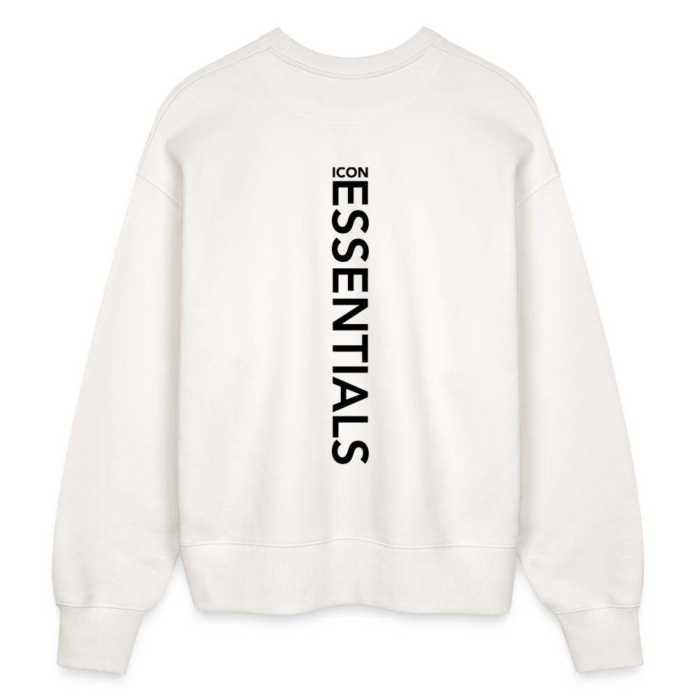 H Essentials Organic Oversize Pullover Back Logo - OFF WHITE