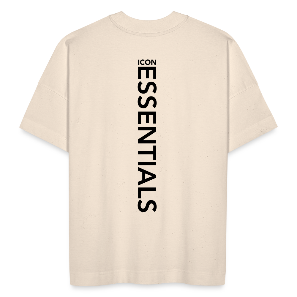 D Essentials Organic Oversized T-Shirt Back Logo - natural raw