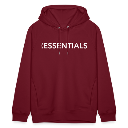 D Essentials Organic Relaxed Hoodie - burgundy