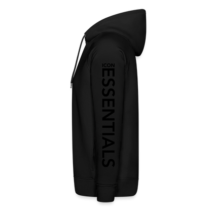 D Essentials Organic Relaxed Hoodie Arm Logo - black