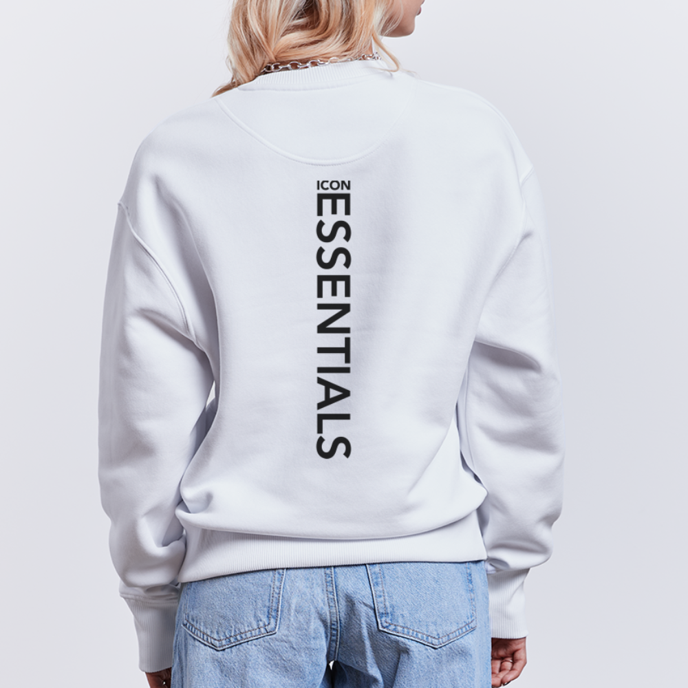 D Essentials Organic Oversize Pullover Back Logo - white