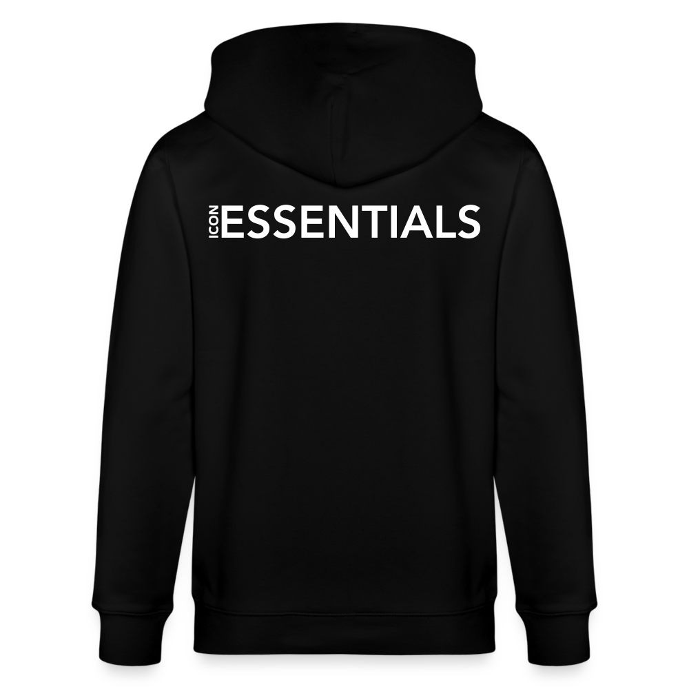 D Essentials Organic Relaxed Zip-Hoodie - black