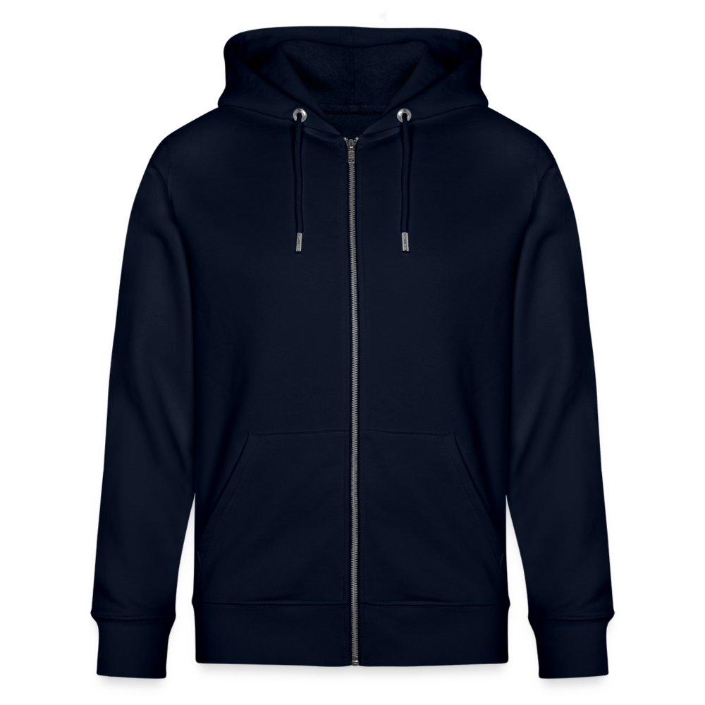 D Essentials Organic Relaxed Zip-Hoodie - navy