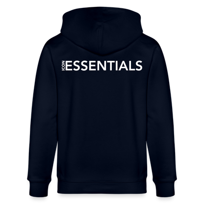 D Essentials Organic Relaxed Zip-Hoodie - navy