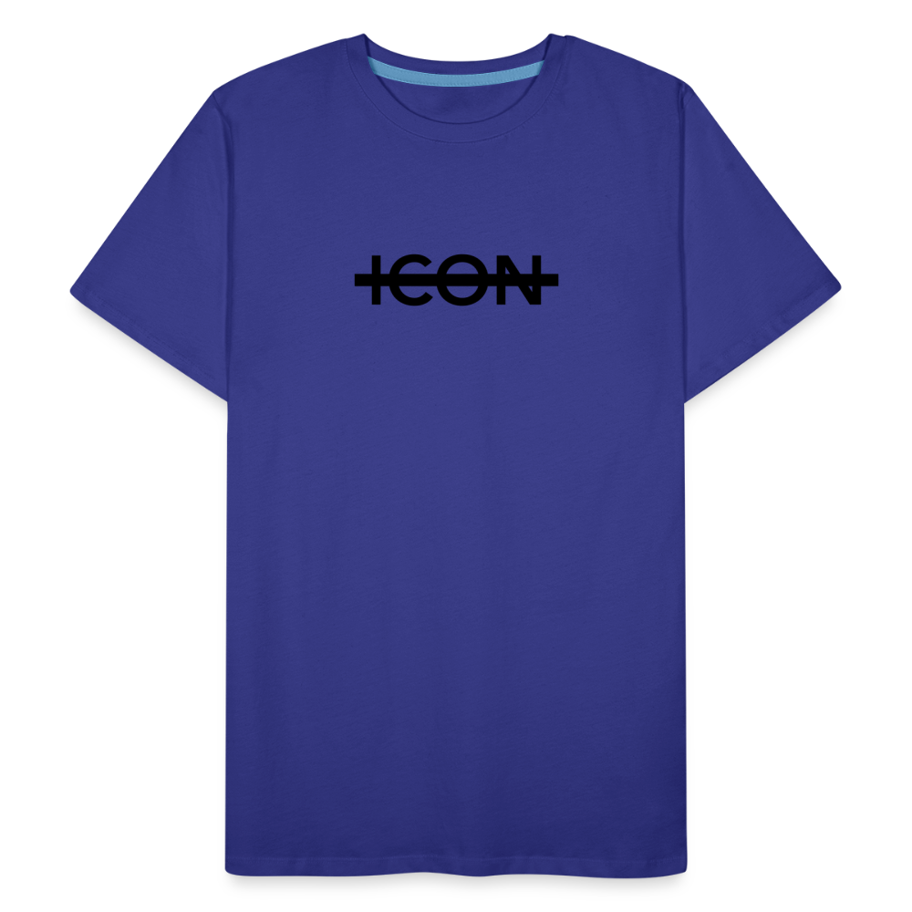 H Organic Cut Logo T-Shirt - royal blue