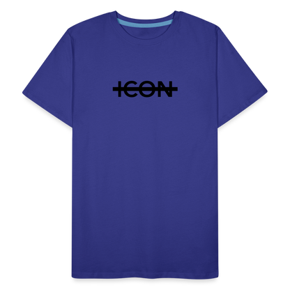 H Organic Cut Logo T-Shirt - royal blue