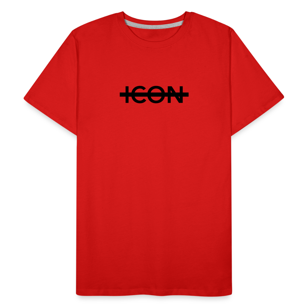 H Organic Cut Logo T-Shirt - red