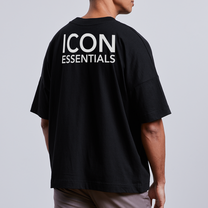 H Essentials V2 Organic Oversized T-Shirt - black