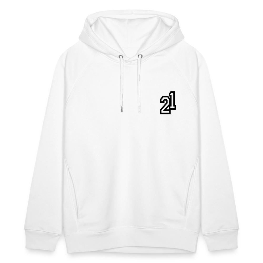 D 21 Organic Relaxed Hoodie - white