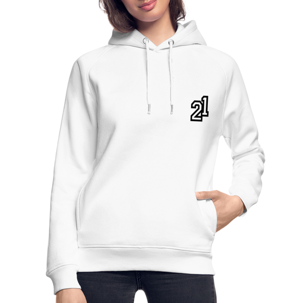 D 21 Organic Relaxed Hoodie - white