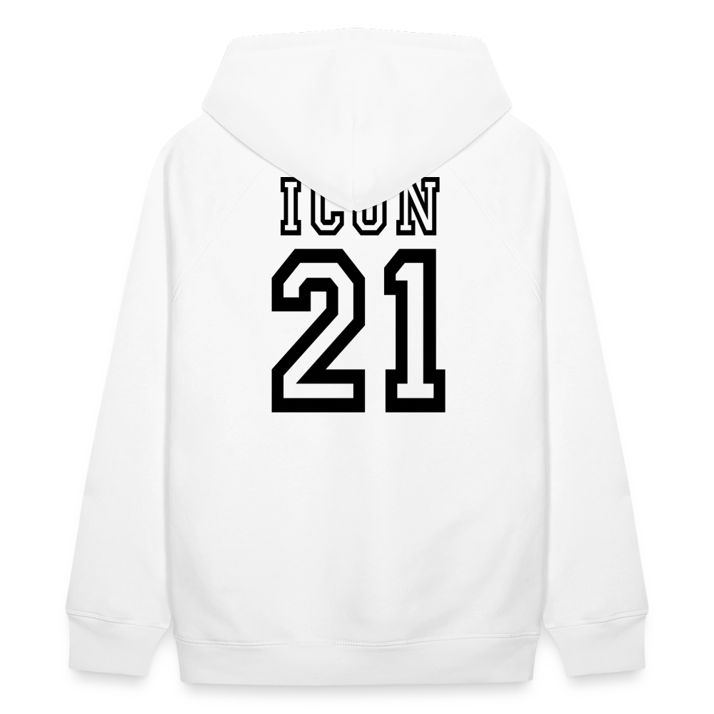 D 21 Organic Relaxed Hoodie - white