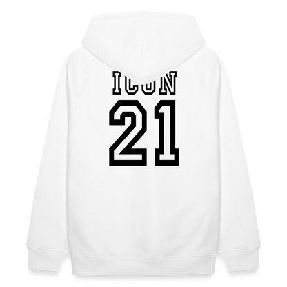 D 21 Organic Relaxed Hoodie - white