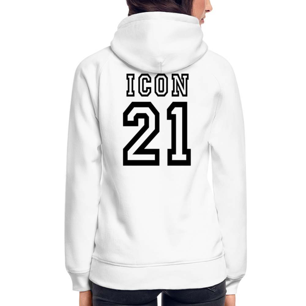 D 21 Organic Relaxed Hoodie - white