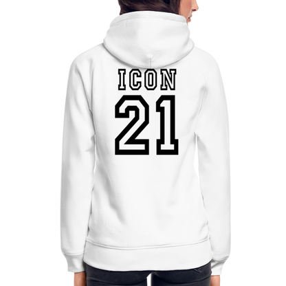 D 21 Organic Relaxed Hoodie - white