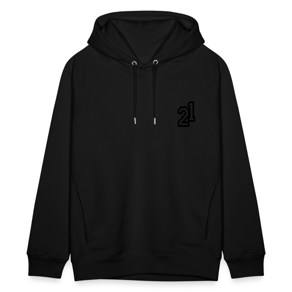 D 21 Organic Relaxed Hoodie - black