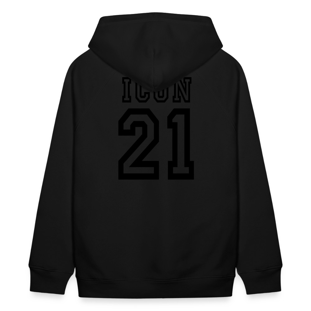 D 21 Organic Relaxed Hoodie - black