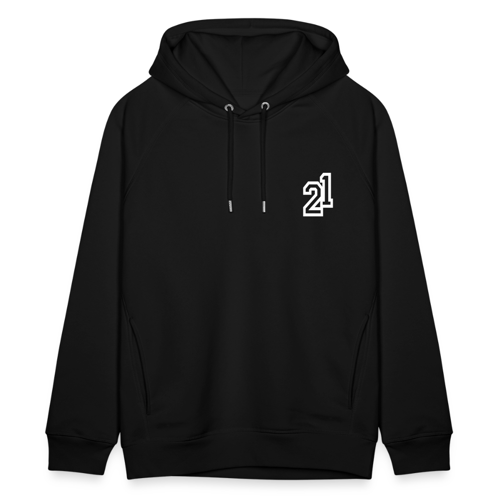 D 21 Organic Relaxed Hoodie - black