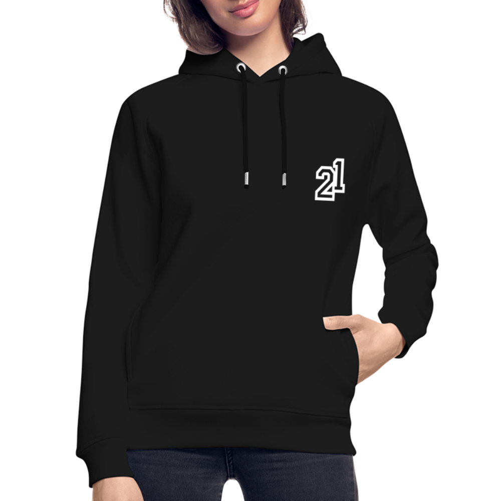 D 21 Organic Relaxed Hoodie - black