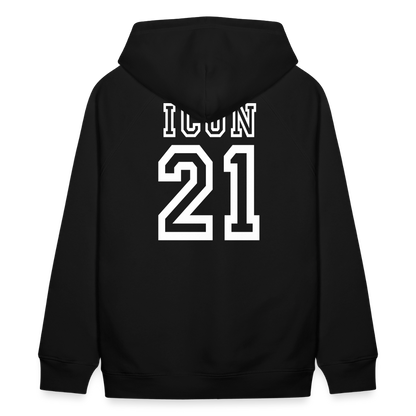 D 21 Organic Relaxed Hoodie - black