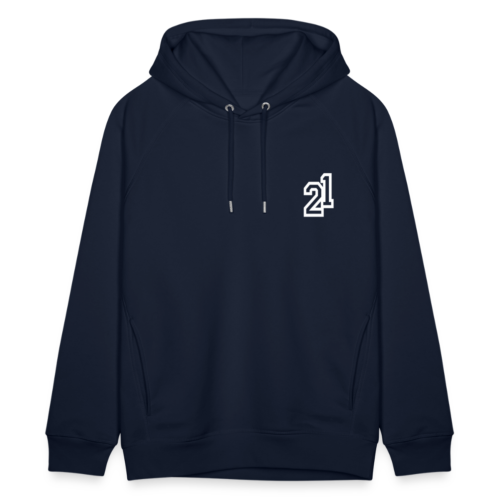 D 21 Organic Relaxed Hoodie - navy