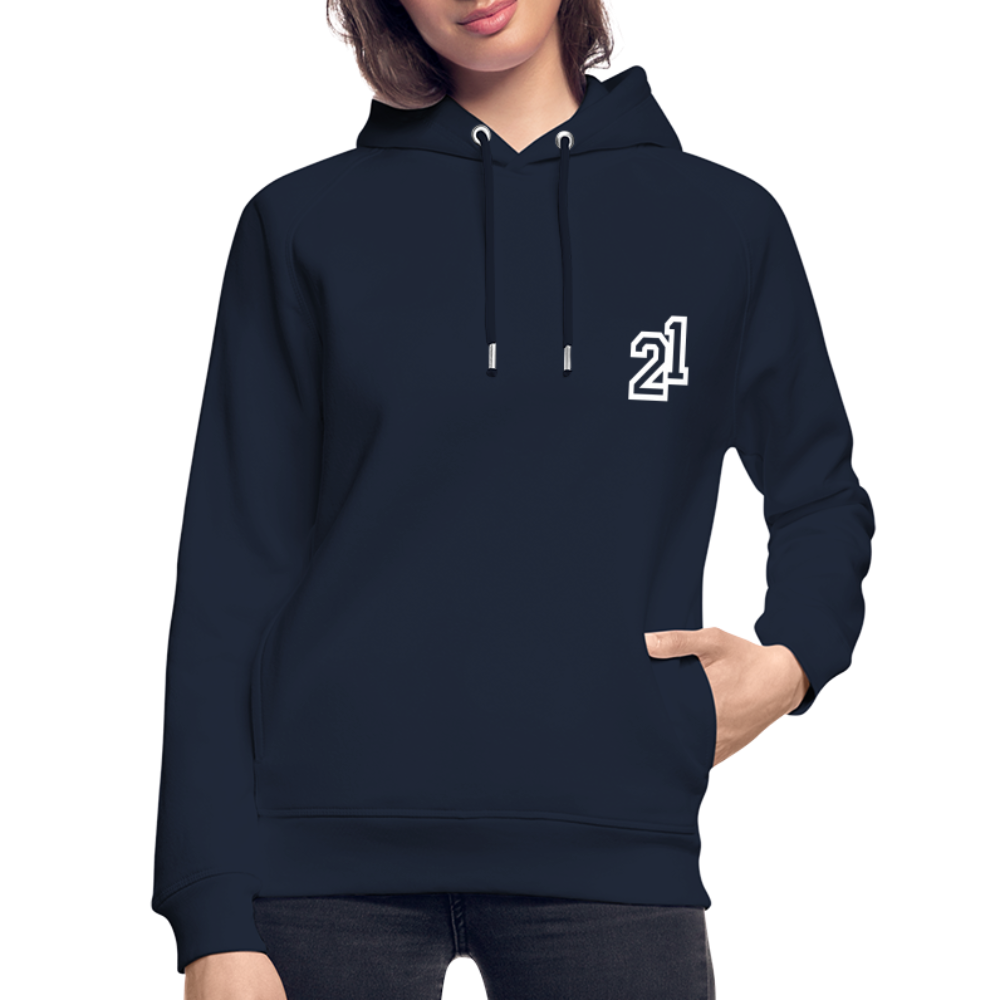 D 21 Organic Relaxed Hoodie - navy