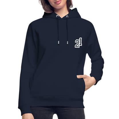 D 21 Organic Relaxed Hoodie - navy