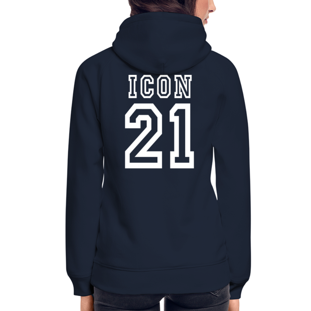 D 21 Organic Relaxed Hoodie - navy