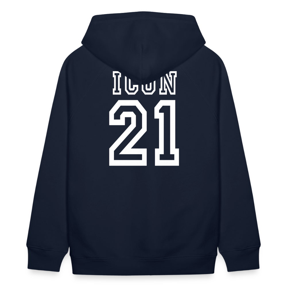 D 21 Organic Relaxed Hoodie - navy