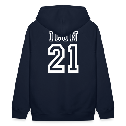 D 21 Organic Relaxed Hoodie - navy