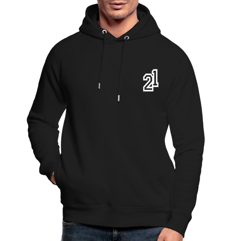 H 21 Organic Relaxed Hoodie - black