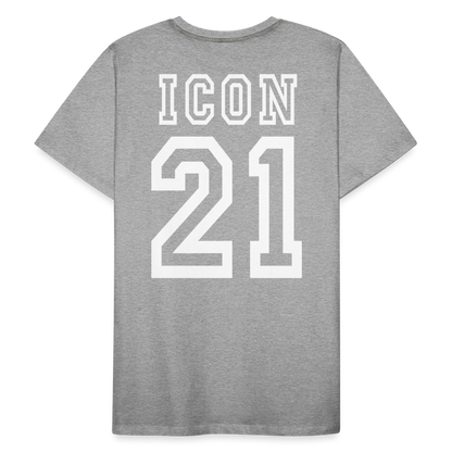 H 21 Organic  T-Shirt - heather grey