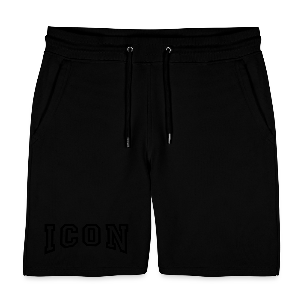 H Curved Logo Organic Shorts - black