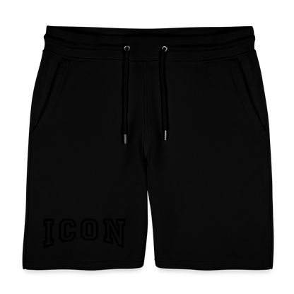 H Curved Logo Organic Shorts - black