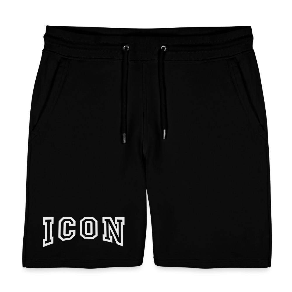 H Curved Logo Organic Shorts - black