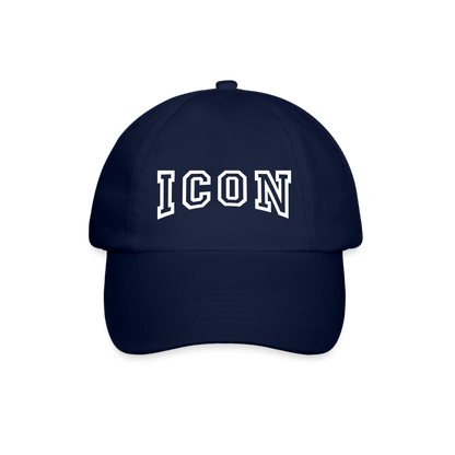 D Baseball Cap Curved Logo - blue/blue