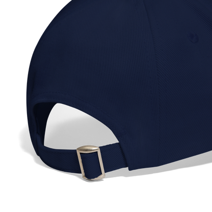 D Baseball Cap Curved Logo - blue/blue