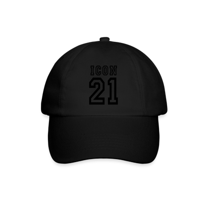 D 21 Baseball Cap - black/black