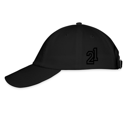 D 21 Baseball Cap - black/black